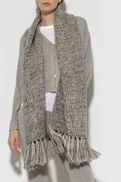 LUISA CERANO Bouclé-Strickschal heather grey