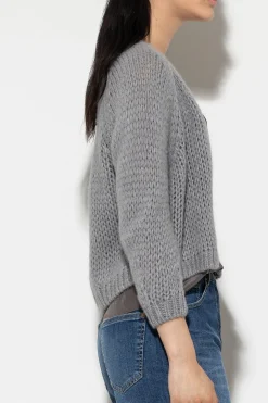 Online LUISA CERANO Cardigan Aus Alpaka-Mix
