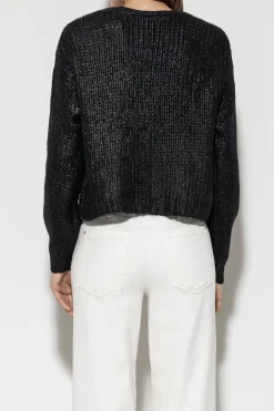 New LUISA CERANO Cardigan Aus Alpaka-Mix black