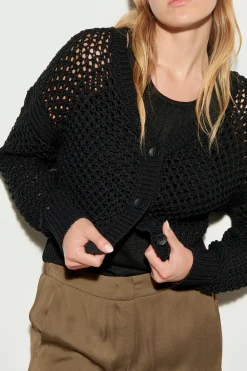 Clearance LUISA CERANO Cardigan Aus Leinen-Mix