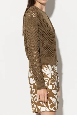 Clearance LUISA CERANO Cardigan Aus Leinen-Mix
