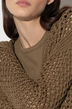 Clearance LUISA CERANO Cardigan Aus Leinen-Mix