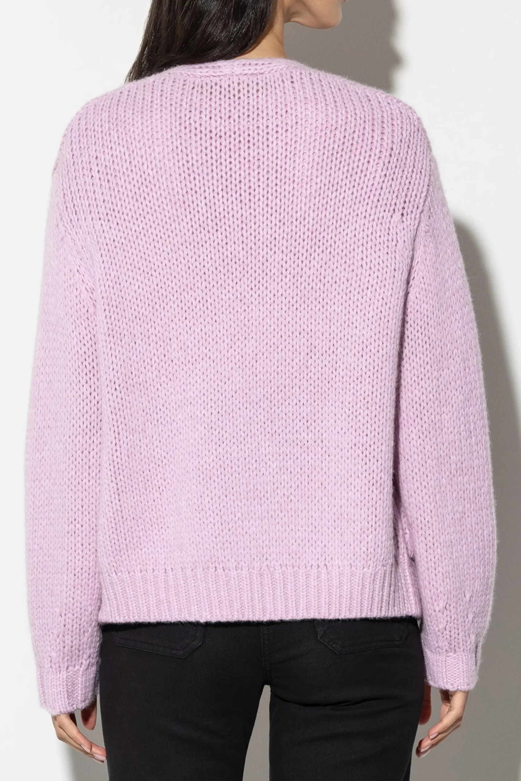 Discount LUISA CERANO Cardigan Aus Woll-Mix faded lavender