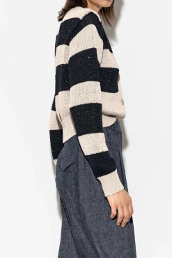 Outlet LUISA CERANO Cardigan Mit Blockstreifen