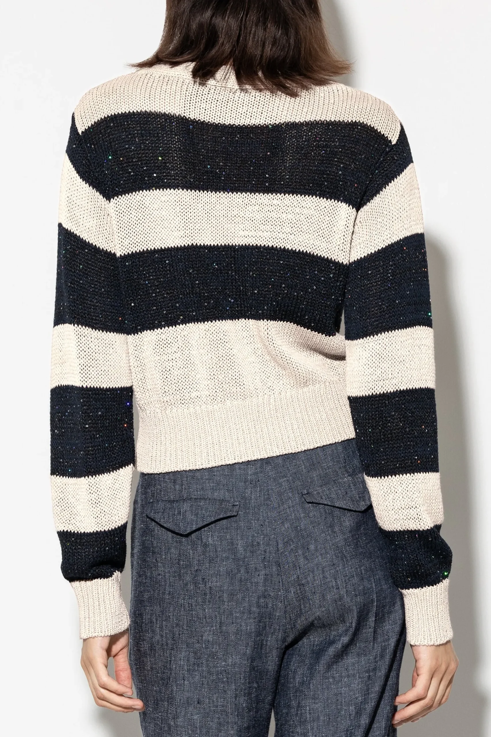 Outlet LUISA CERANO Cardigan Mit Blockstreifen