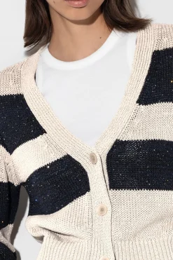 Outlet LUISA CERANO Cardigan Mit Blockstreifen