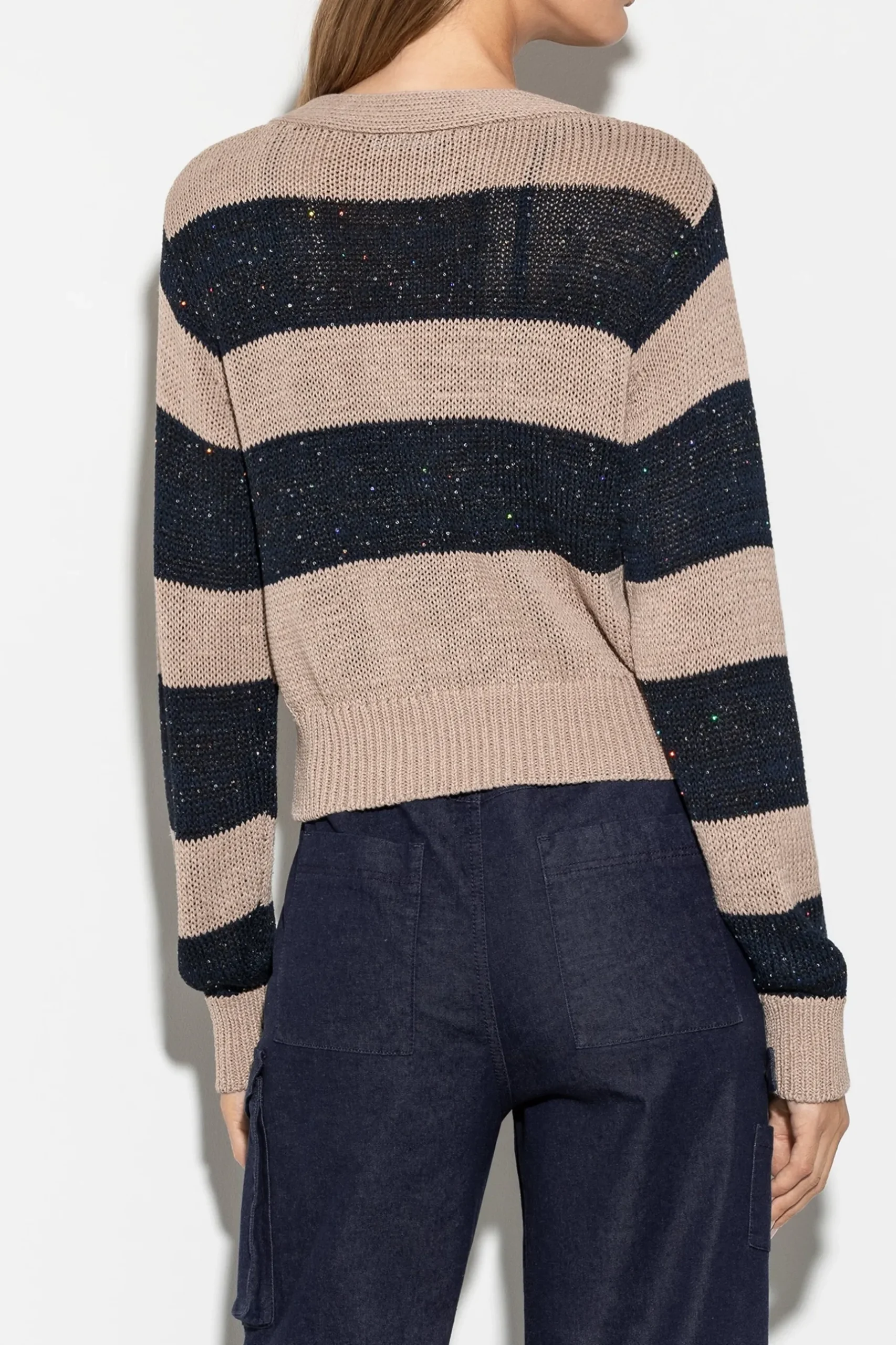 Outlet LUISA CERANO Cardigan Mit Blockstreifen