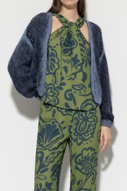 LUISA CERANO Cardigan Mit Spray-Effekt smoky blue / greyish blue