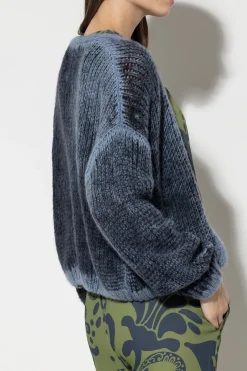 LUISA CERANO Cardigan Mit Spray-Effekt smoky blue / greyish blue