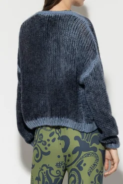 LUISA CERANO Cardigan Mit Spray-Effekt smoky blue / greyish blue