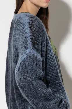 LUISA CERANO Cardigan Mit Spray-Effekt smoky blue / greyish blue