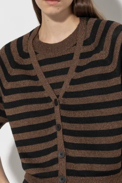 LUISA CERANO Cardigan Mit Streifen multi