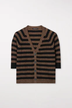 LUISA CERANO Cardigan Mit Streifen multi