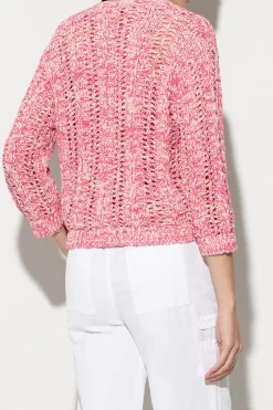LUISA CERANO Cardigan Mit V-Neck candy pink