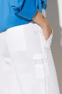 New LUISA CERANO Cargo-Pants Aus Leinen-Mix