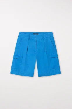 Best LUISA CERANO Cargo-Shorts Aus Leinen-Mix