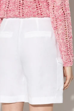 Best LUISA CERANO Cargo-Shorts Aus Leinen-Mix