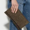 Online LUISA CERANO Clutch Mit Metallic-Effekt gold metallic