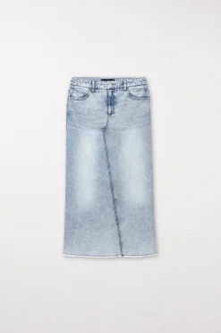 New LUISA CERANO Denimrock Mit Acid-Effekten denim blue