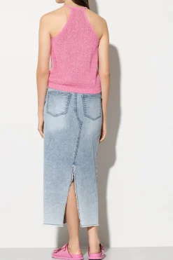 New LUISA CERANO Denimrock Mit Acid-Effekten denim blue