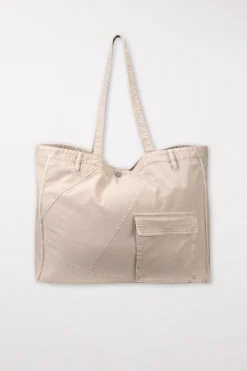 Sale LUISA CERANO Denim-Shopper cashew