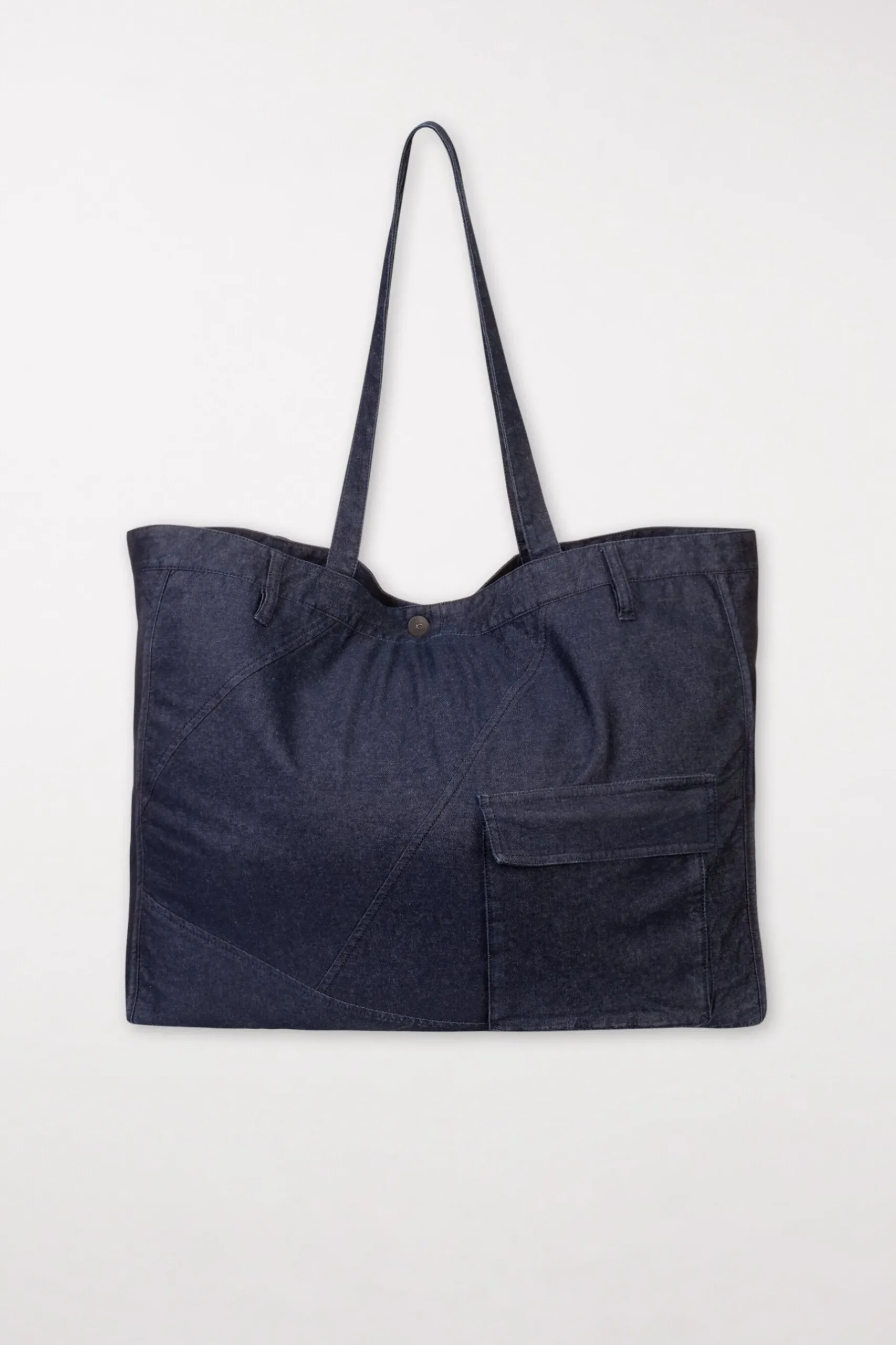 Hot LUISA CERANO Denim-Shopper dark navy