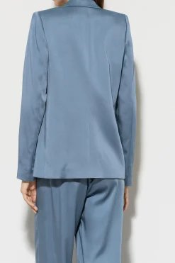 Best LUISA CERANO Einknopf-Blazer Aus Satin