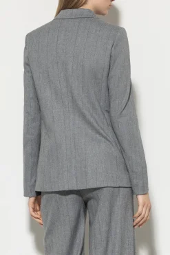 LUISA CERANO Fischgrat-Blazer heather grey