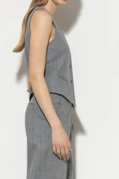 Best LUISA CERANO Fischgrat-Blazerweste heather grey