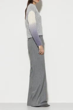 Sale LUISA CERANO Fischgrat-Wideleg-Pants heather grey