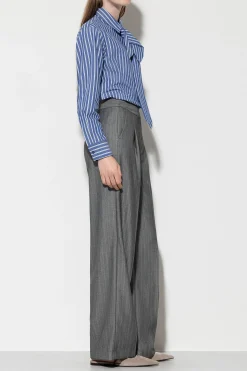 Online LUISA CERANO Fischgrat-Wideleg-Pants taupe