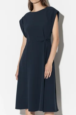 Best LUISA CERANO Fit&Flare-Midikleid dark navy