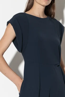 Best LUISA CERANO Fit&Flare-Midikleid dark navy