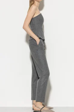 Best LUISA CERANO Flanell-Joggpants dark grey melange