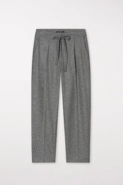 Best LUISA CERANO Flanell-Joggpants dark grey melange