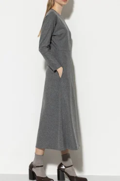 Best LUISA CERANO Flanell-Kleid dark grey melange