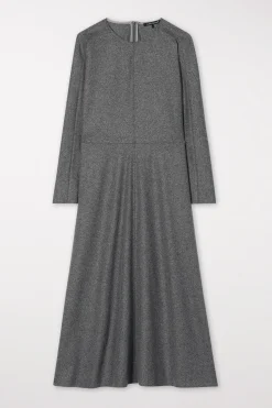 Best LUISA CERANO Flanell-Kleid dark grey melange