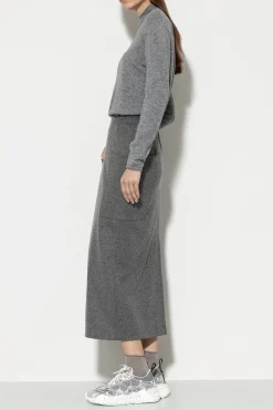 Best LUISA CERANO Flanell-Rock dark grey melange