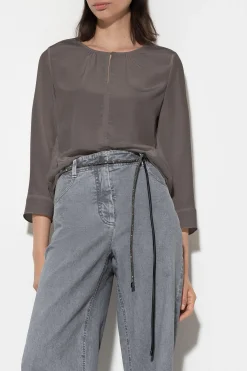 New LUISA CERANO Fließendes Blusenshirt