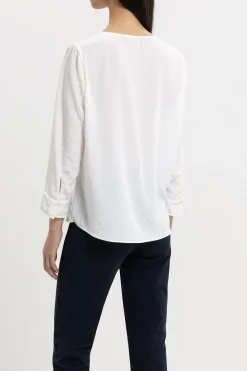 New LUISA CERANO Fließendes Blusenshirt white