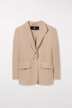Online LUISA CERANO Gabardine-Einknopf-Blazer
