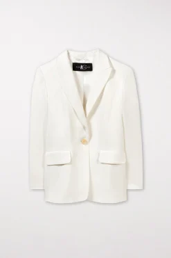 Online LUISA CERANO Gabardine-Einknopf-Blazer