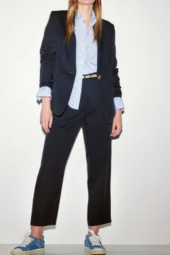Online LUISA CERANO Gabardine-Einknopf-Blazer