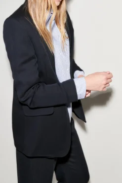 Online LUISA CERANO Gabardine-Einknopf-Blazer
