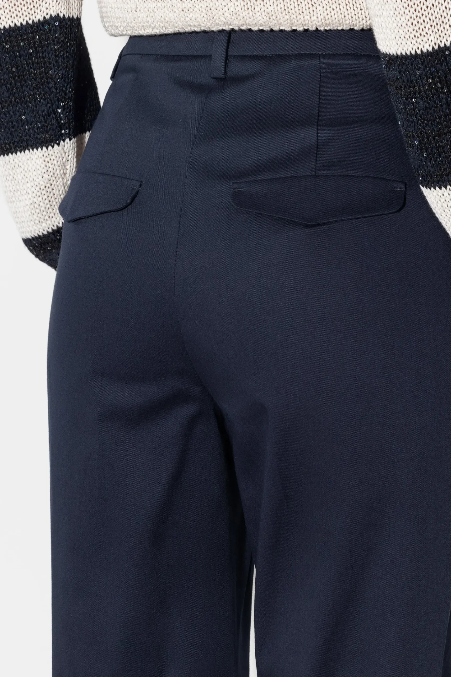 Online LUISA CERANO Gabardine-Tapered-Pants dark navy