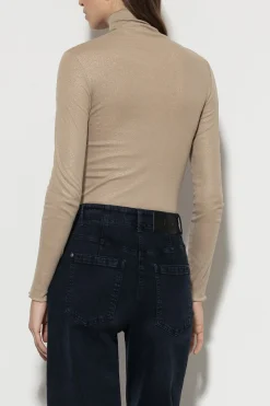 Sale LUISA CERANO Glitter-Rollkragenshirt