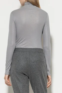Sale LUISA CERANO Glitter-Rollkragenshirt