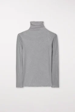 Sale LUISA CERANO Glitter-Rollkragenshirt