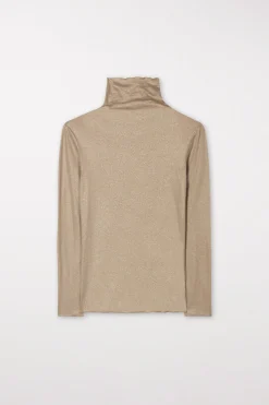 Sale LUISA CERANO Glitter-Rollkragenshirt