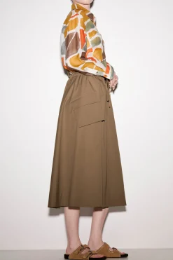 Online LUISA CERANO Godet-Rock Im Cargo-Stil tobacco